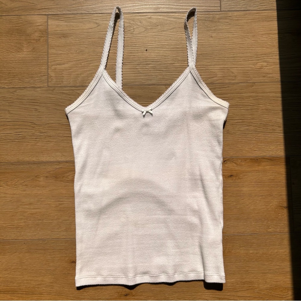 Aritzia HomeStretch™ Rib Lace V-Neck Cami Tank